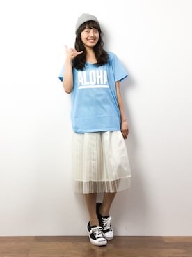 内山陽菜さん（レディース・149cm）の春コーディネート