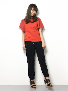 内山陽菜さん（レディース・149cm）の春コーディネート