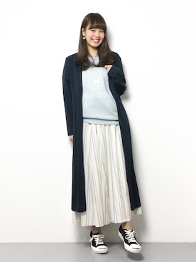 内山陽菜さん（レディース・149cm）の春コーディネート