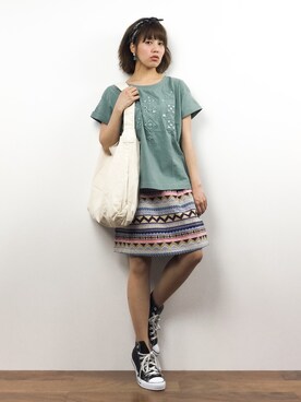 内山陽菜さん（レディース・149cm）の春コーディネート