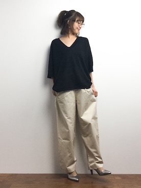 内山陽菜さん(レディース・149cm)の春コーディネート