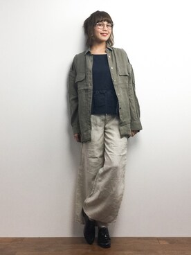 内山陽菜さん（レディース・149cm）の春コーディネート