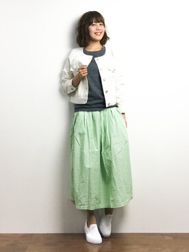 内山陽菜さん（レディース・149cm）の春コーディネート