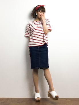 内山陽菜さん(レディース・149cm)の春コーディネート