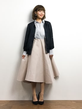 内山陽菜さん（レディース・149cm）の春コーディネート