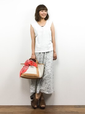 内山陽菜さん(レディース・149cm)の春コーディネート