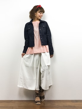 内山陽菜さん(レディース・149cm)の春コーディネート