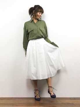 内山陽菜さん（レディース・149cm）の春コーディネート