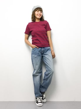 内山陽菜さん（レディース・149cm）の春コーディネート