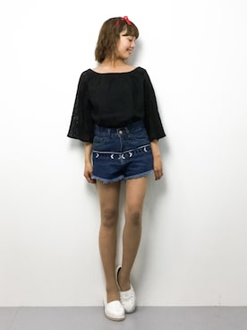 内山陽菜さん（レディース・149cm）の春コーディネート