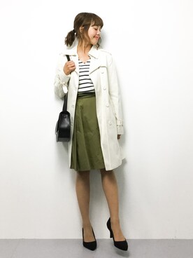 内山陽菜さん（レディース・149cm）の春コーディネート