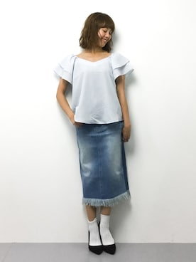 内山陽菜さん(レディース・149cm)の春コーディネート