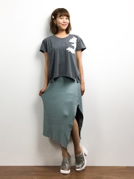 内山陽菜さん（レディース・149cm）の春コーディネート