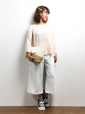 内山陽菜さん(レディース・149cm)の春コーディネート