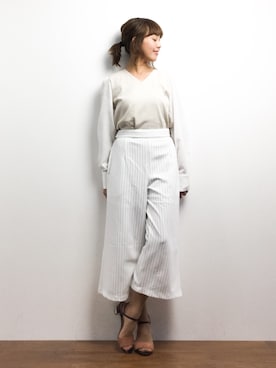 内山陽菜さん(レディース・149cm)の春コーディネート