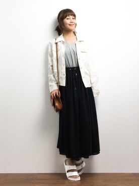 内山陽菜さん（レディース・149cm）の春コーディネート