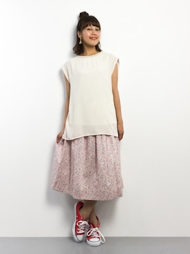 内山陽菜さん（レディース・149cm）の春コーディネート