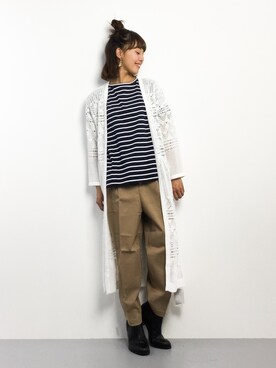 内山陽菜さん（レディース・149cm）の春コーディネート