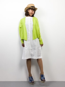 「abcdevol（エービーシーディーイーボル）のアイテム」を使った、内山陽菜さん（レディース・149cm）の春コーディネート