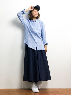 内山陽菜さん（レディース・149cm）の夏コーディネート