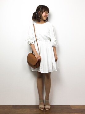 内山陽菜さん(レディース・149cm)の夏コーディネート