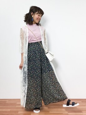 内山陽菜さん（レディース・149cm）の夏コーディネート