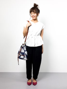 内山陽菜さん（レディース・149cm）の夏コーディネート