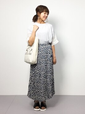 内山陽菜さん（レディース・149cm）の夏コーディネート