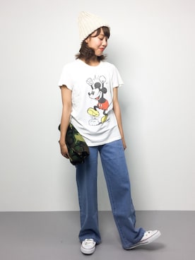 内山陽菜さん(レディース・149cm)の夏コーディネート