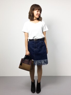 内山陽菜さん（レディース・149cm）の夏コーディネート