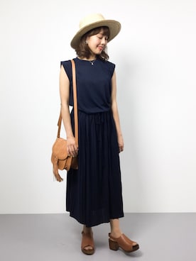 内山陽菜さん(レディース・149cm)の夏コーディネート