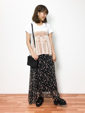 内山陽菜さん（レディース・149cm）の夏コーディネート