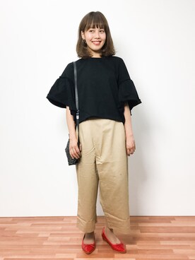 内山陽菜さん（レディース・149cm）の夏コーディネート