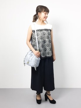 内山陽菜さん(レディース・149cm)の夏コーディネート