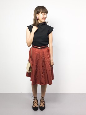 内山陽菜さん(レディース・149cm)の夏コーディネート