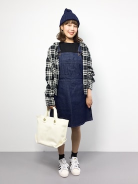 内山陽菜さん（レディース・149cm）の夏コーディネート