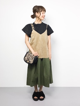 内山陽菜さん（レディース・149cm）の夏コーディネート