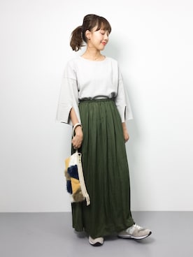 内山陽菜さん(レディース・149cm)の夏コーディネート