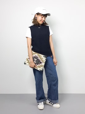 内山陽菜さん(レディース・149cm)の夏コーディネート