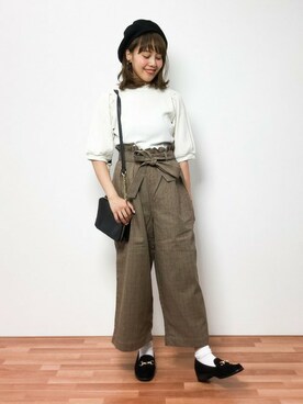 内山陽菜さん（レディース・149cm）の秋コーディネート