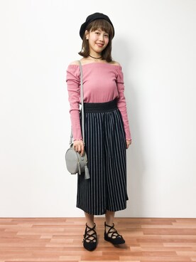 内山陽菜さん(レディース・149cm)の秋コーディネート