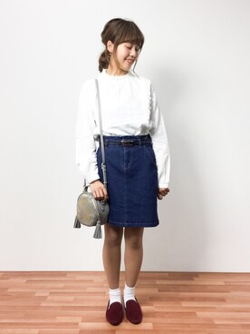 内山陽菜さん（レディース・149cm）の秋コーディネート