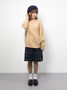 内山陽菜さん(レディース・149cm)の秋コーディネート