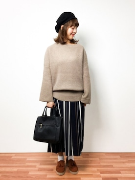 内山陽菜さん(レディース・149cm)の秋コーディネート