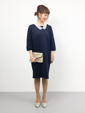 内山陽菜さん（レディース・149cm）の秋コーディネート