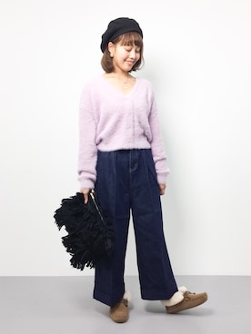 内山陽菜さん（レディース・149cm）の秋コーディネート