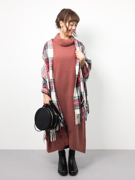 内山陽菜さん(レディース・149cm)の秋コーディネート