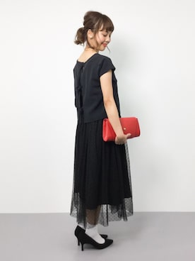 内山陽菜さん（レディース・149cm）の秋コーディネート