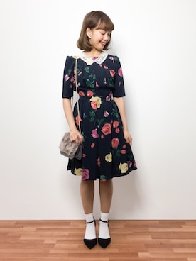 内山陽菜さん（レディース・149cm）の秋コーディネート