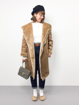 内山陽菜さん(レディース・149cm)の秋コーディネート